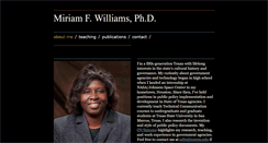 Desktop Screenshot of miriamfwilliams.com